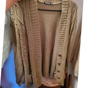 Chunky knitted cardigan